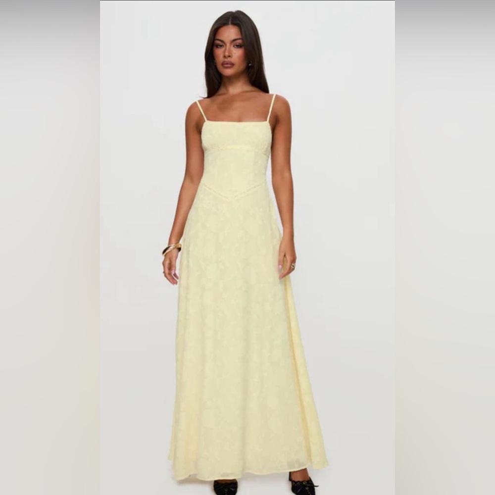 Princess Polly South of France maxi dress yellow